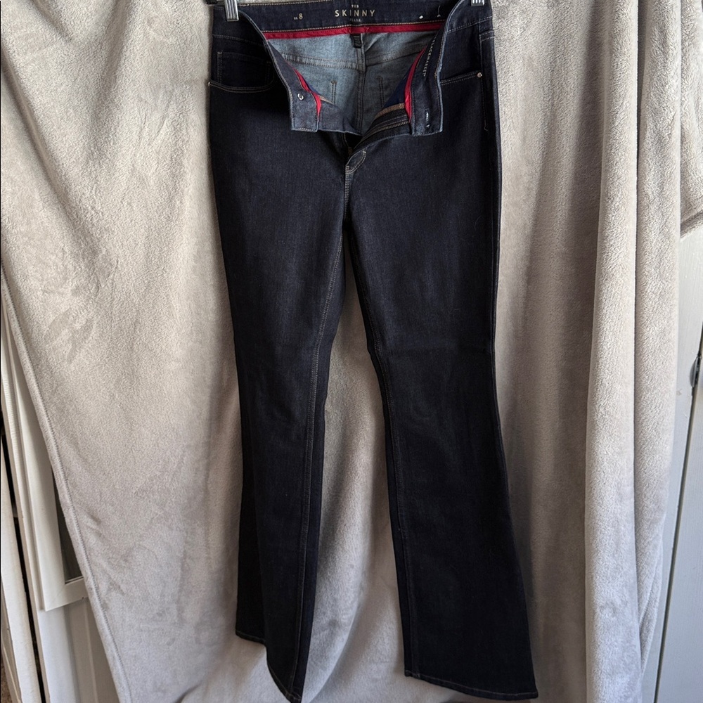 WHBM Dark Blue Skinny FlareJeans
